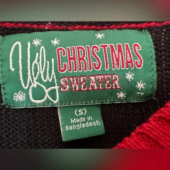 Ugly Christmas Sweater long sleeve Santa with large beer - Picture 6 of 7